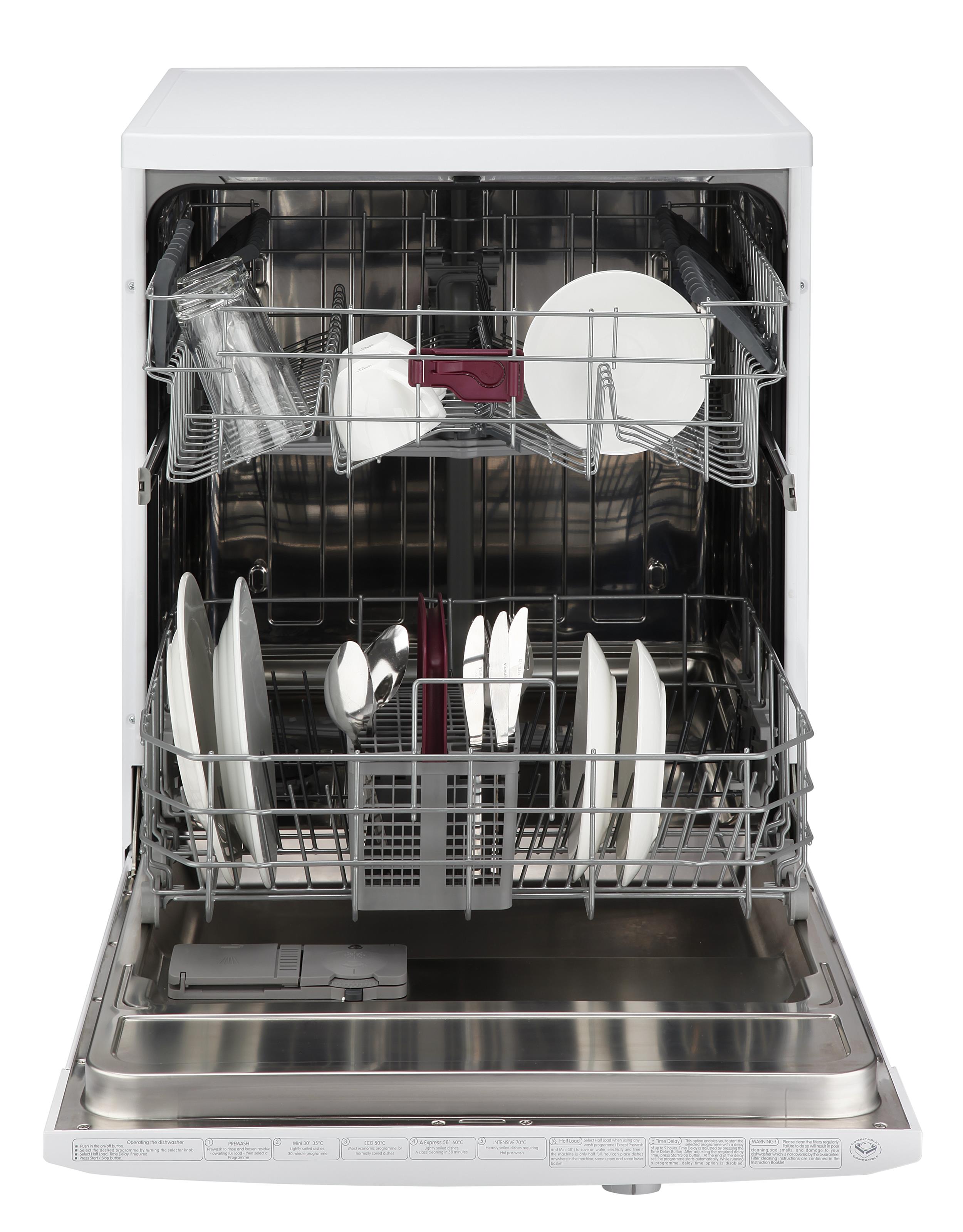 GSN9122 Full Size Dishwasher with A+ energy rating and 5 programmes